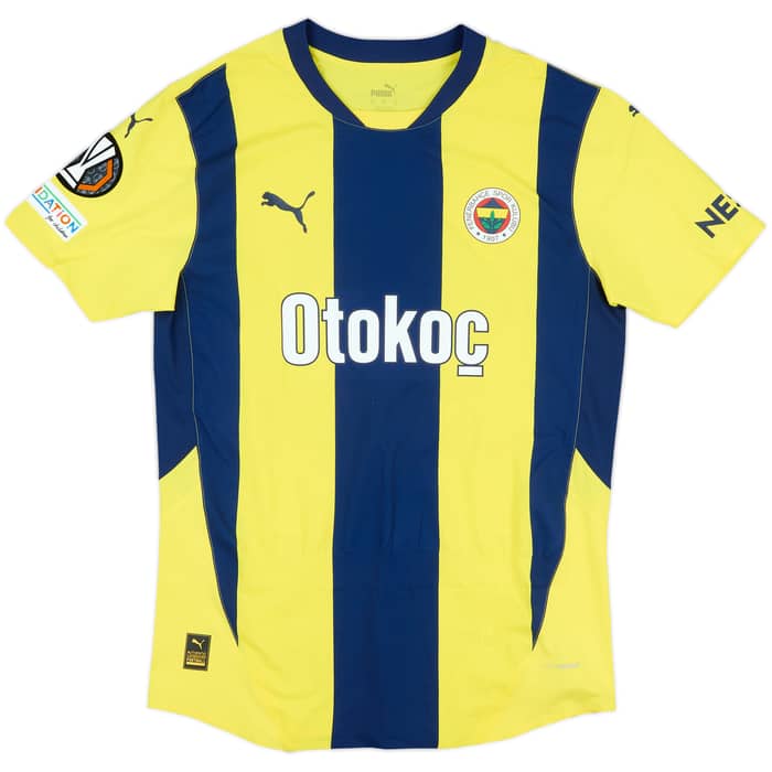 2024-25 Fenerbahce Match Issue Europa League Home Shirt Tadic #10