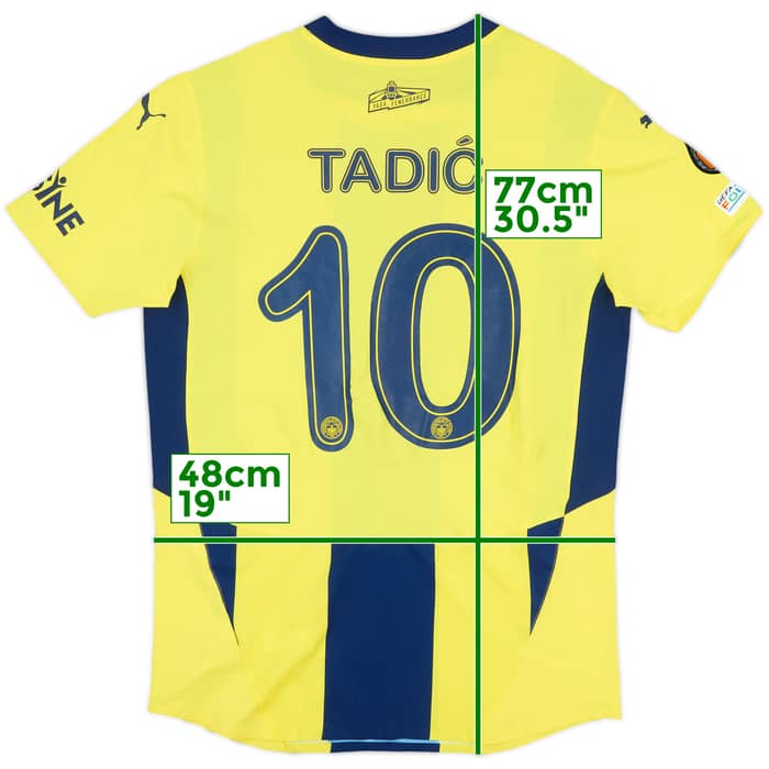 2024-25 Fenerbahce Match Issue Europa League Home Shirt Tadic #10