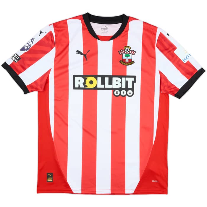 2024-25 Southampton Match Issue Home Shirt Stewart #11