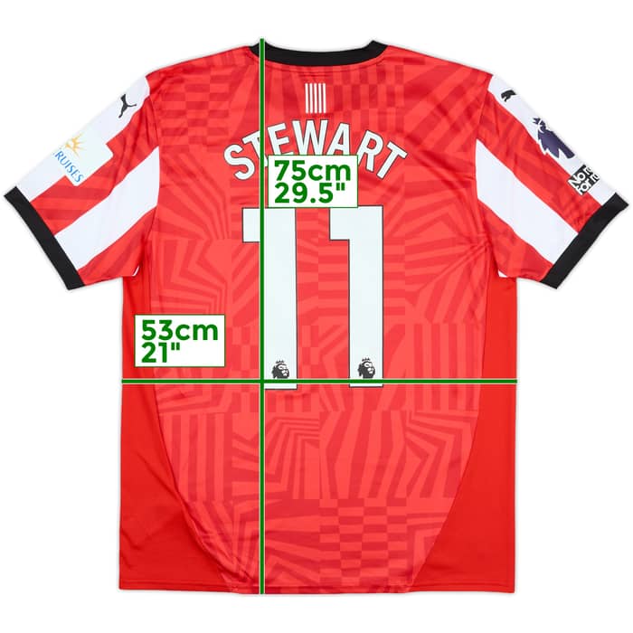 2024-25 Southampton Match Issue Home Shirt Stewart #11