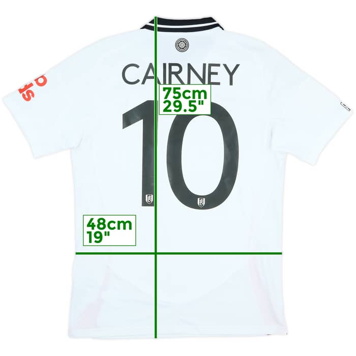 2024-25 Fulham Match Issue FA Cup Home Shirt Cairney #10