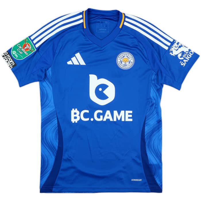 2024-25 Leicester Match Issue Carabao Cup Home Shirt De Cordova-Reid #14