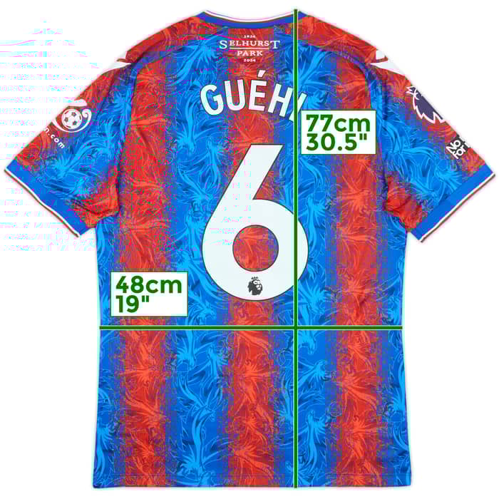 2024-25 Crystal Palace Match Issue Home Shirt Guehi #6