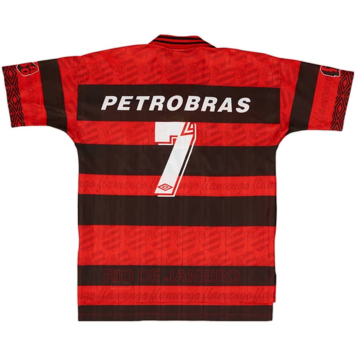 1995-96 Flamengo Centenary Home Shirt #7 - 9/10 - (L)