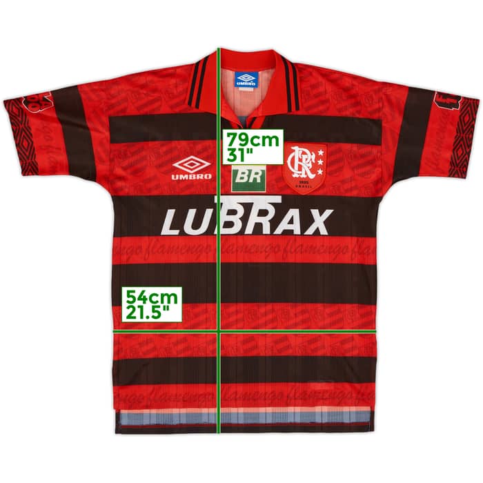 1995-96 Flamengo Centenary Home Shirt #7 - 9/10 - (L)