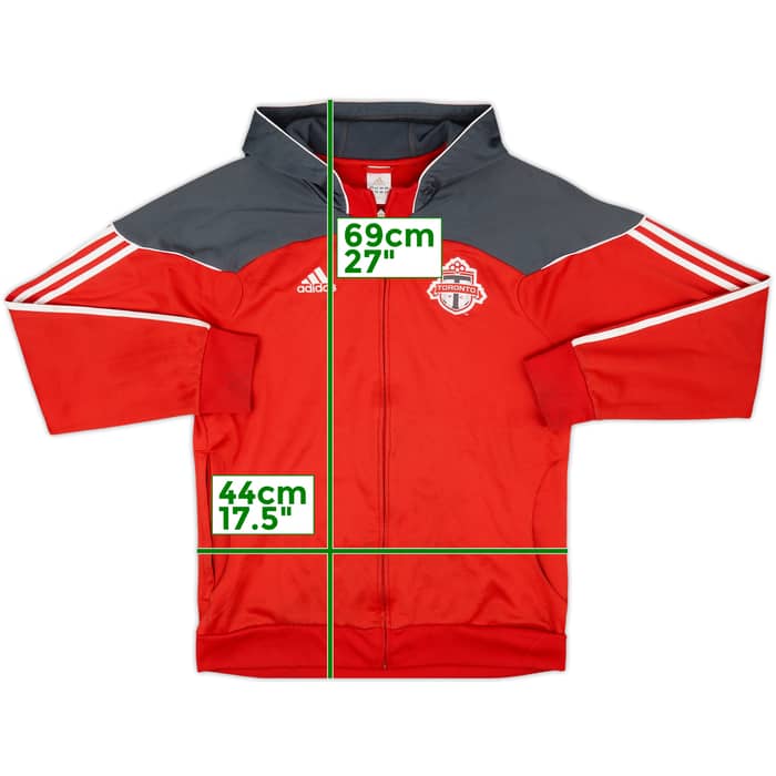 2010-11 Toronto adidas Hooded Track Jacket - 7/10 - (L/XL)