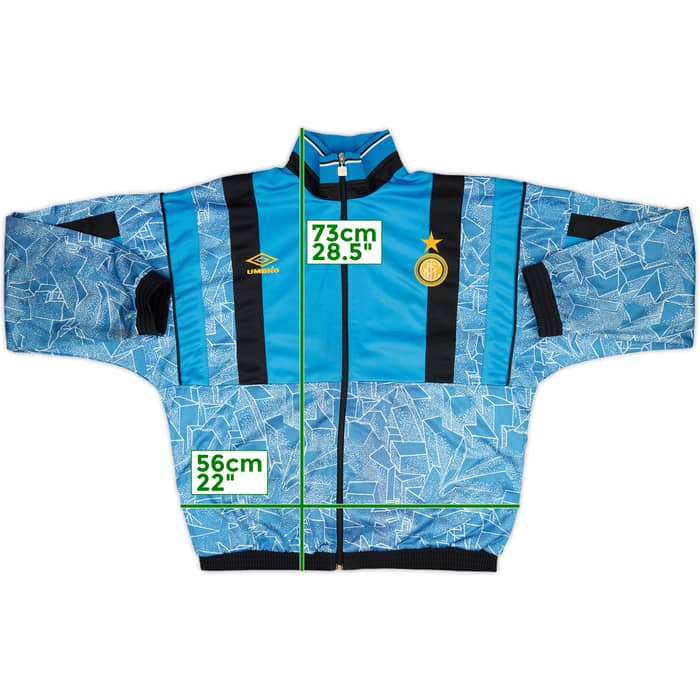1995-96 Inter Milan Umbro Track Jacket - 8/10 - (L)