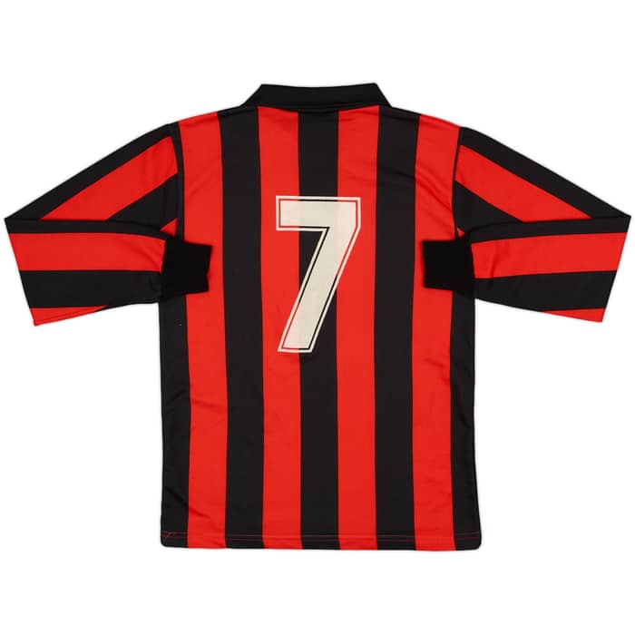 1988-89 AC Milan Home L/S Shirt #7 - 8/10 - (S)