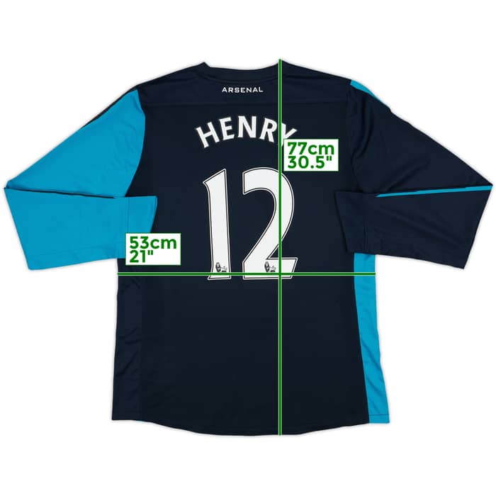 2011-12 Arsenal Prototype Player Issue Away L/S Shirt Henry #12 - 7/10 - (XL)