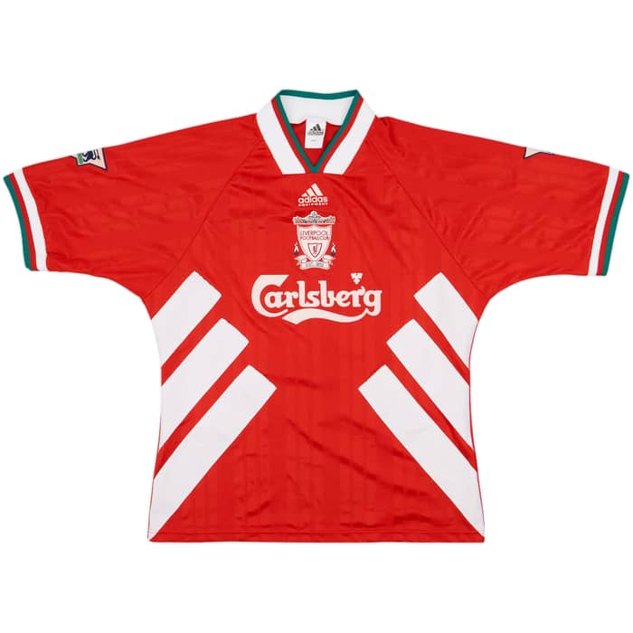 1993-95 Liverpool Home Shirt Barnes #10 - 8/10 - (L)
