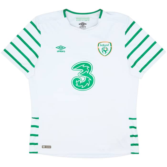 2016-17 Ireland Away Shirt Long #9 - 7/10 - (XL)