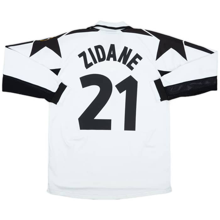 1998-99 Juventus Away L/S Shirt Zidane #21 - 6/10 - (M)
