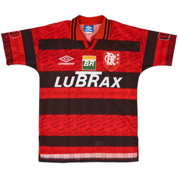 1995-96 Flamengo Centenary Home Shirt #7 - 8/10 - (M)