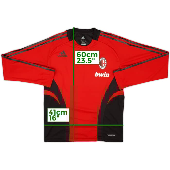 2008-09 AC Milan adidas Formotion Training L/S Shirt - 8/10 - (L)