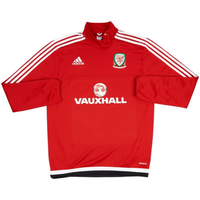 2016-17 Wales adidas 1/4 Zip Drill Top - 9/10 - (M)