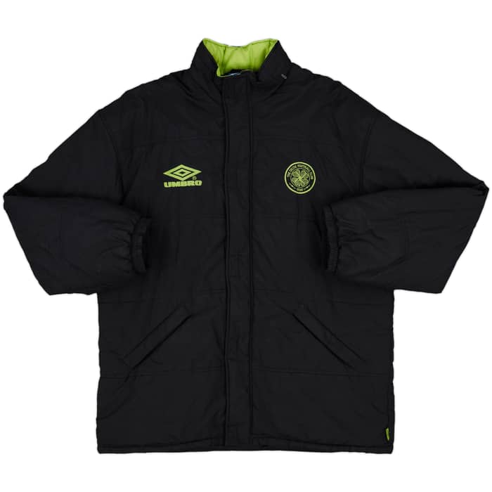 1998-99 Celtic Umbro Hooded Padded Bench Coat - 7/10 - (XXL)