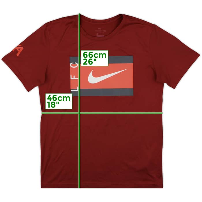 2021-22 Liverpool Nike Graphic Tee - 8/10 - (M)