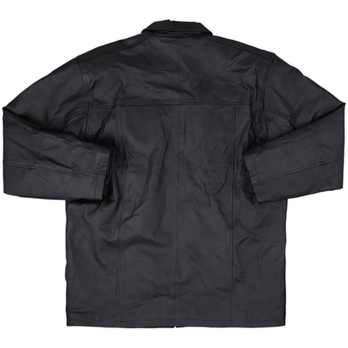 1994-96 Manchester United Umbro Leather Bomber Jacket (L)