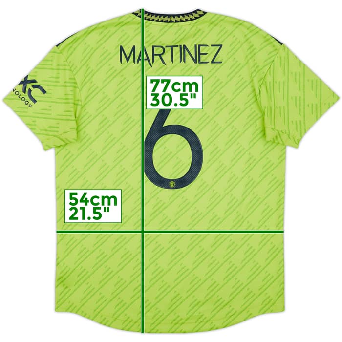 2022-23 Manchester United Authentic Third Shirt Martinez #6 - 10/10 - (L)