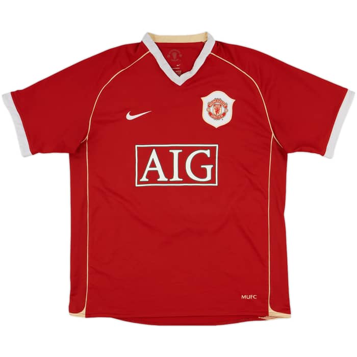 2006-07 Manchester United Home Shirt Vidic #15 - 6/10 - (L)