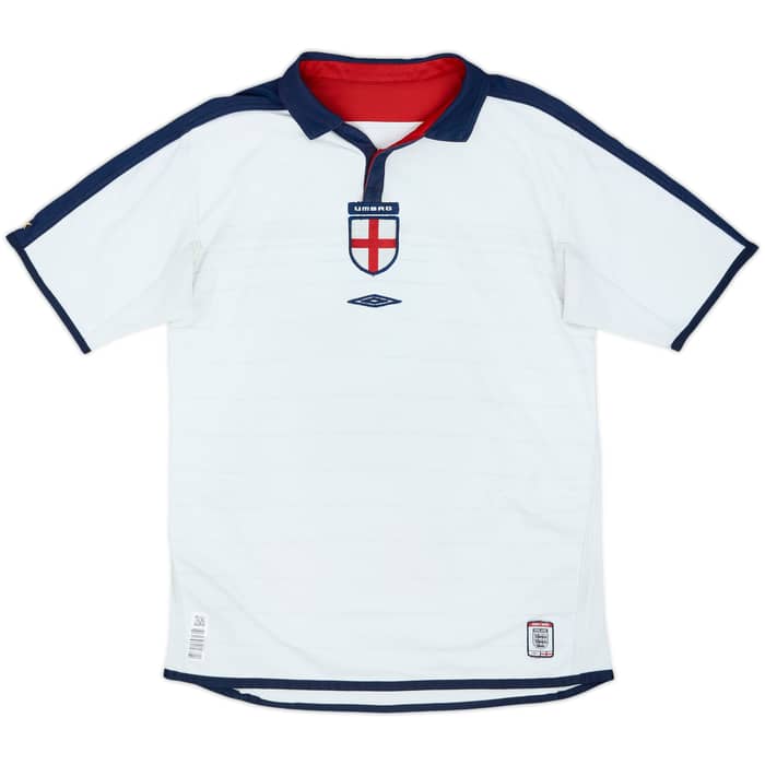 2003-05 England Home Shirt Beckham #7 - 5/10 - (M)