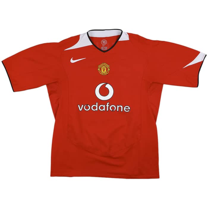 2004-06 Manchester United Home Shirt Scholes #18 - 8/10 - (L)
