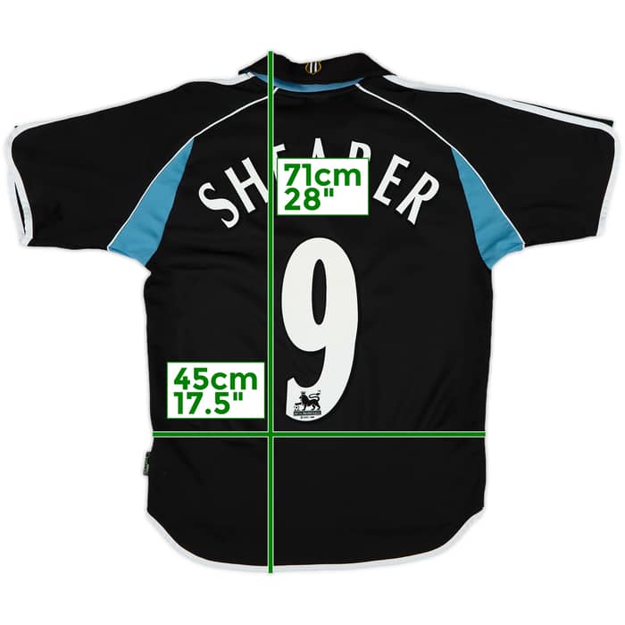 2000-01 Newcastle Away Shirt Shearer #9 - 7/10 - (S)