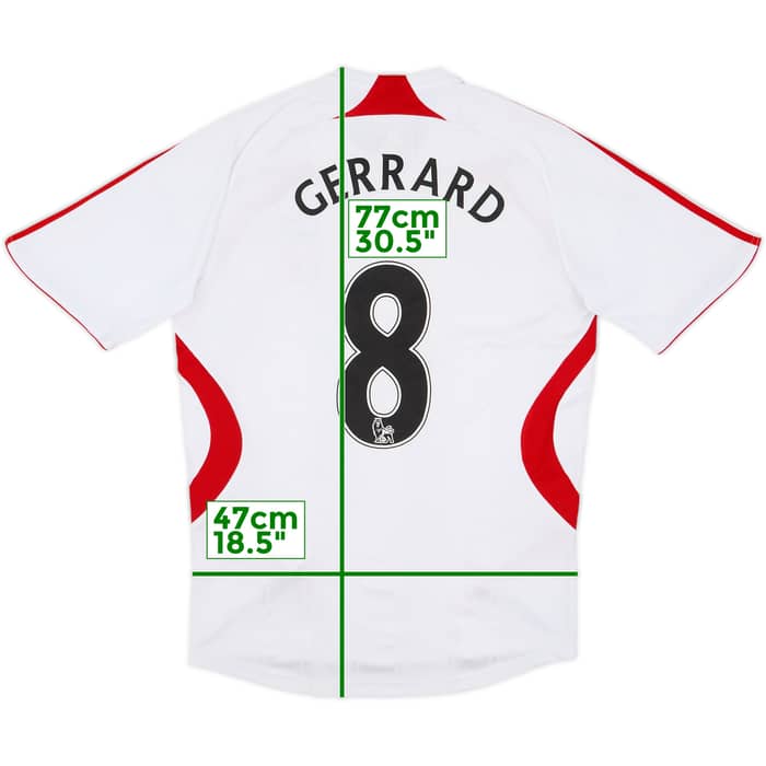 2007-08 Liverpool Away Shirt Gerrard #8 - 7/10 - (S)