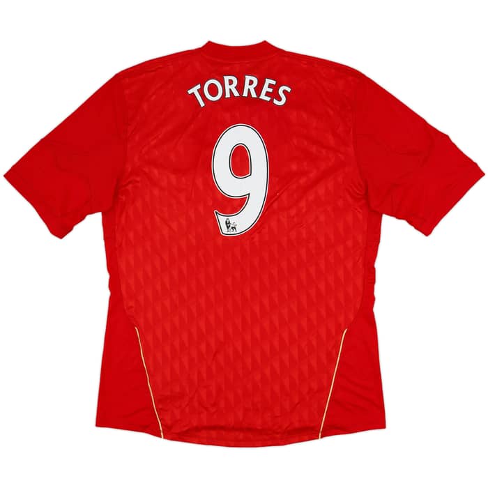 2010-12 Liverpool Home Shirt Torres #9 - 9/10 - (XL)