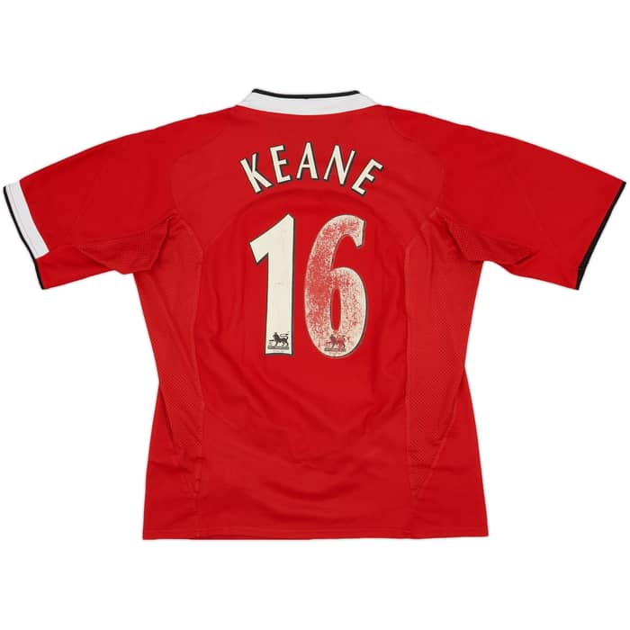 2004-06 Manchester United Home Shirt Keane #16 - 4/10 - (L)