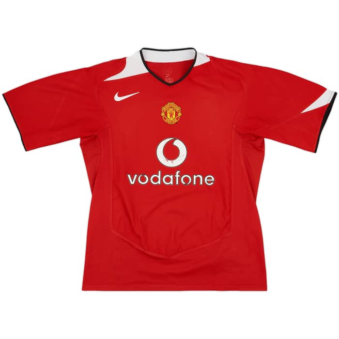 2004-06 Manchester United Home Shirt Keane #16 - 4/10 - (L)