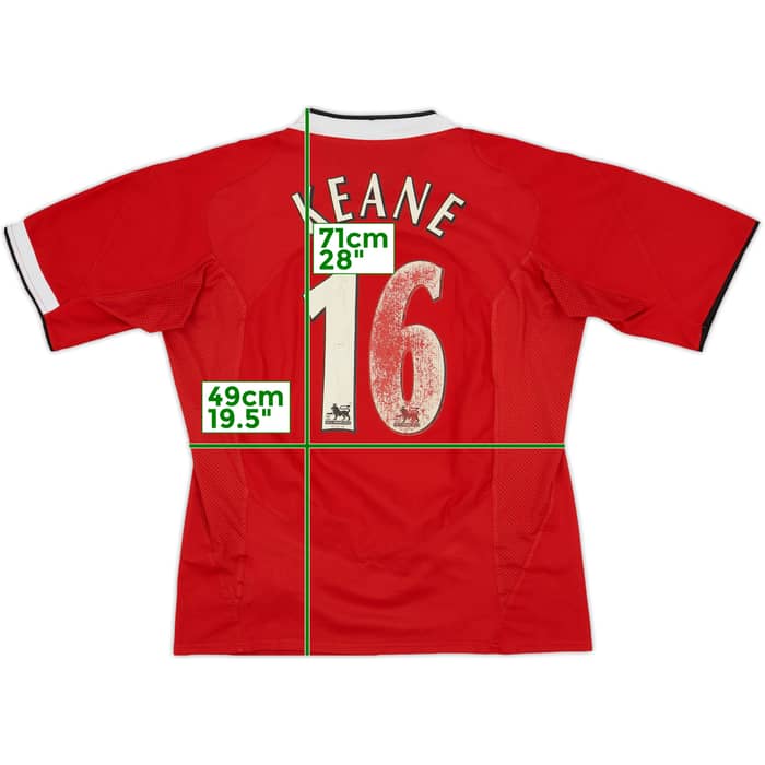2004-06 Manchester United Home Shirt Keane #16 - 4/10 - (L)