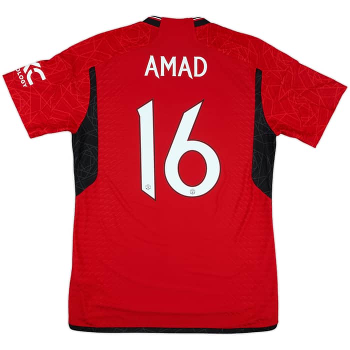 2023-24 Manchester United Authentic Home Shirt Amad #16 - 10/10 - (L)