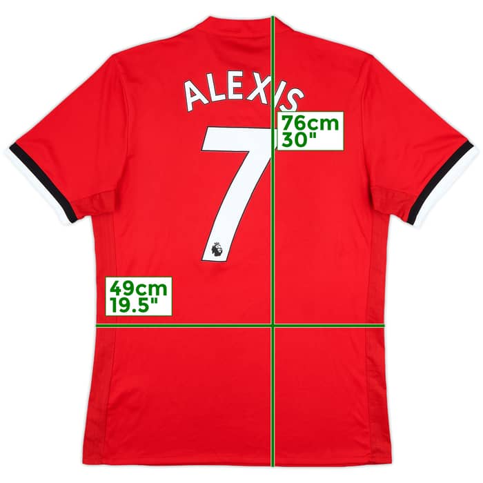 2017-18 Manchester United Home Shirt Alexis #7 - 7/10 - (M)