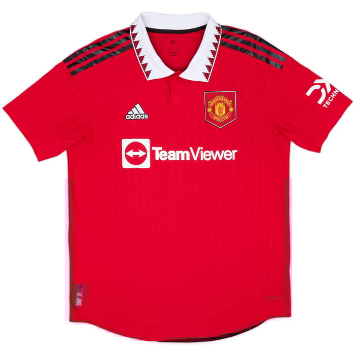 2022-23 Manchester United Authentic Home Shirt Ronaldo #7 - 8/10 - (L)