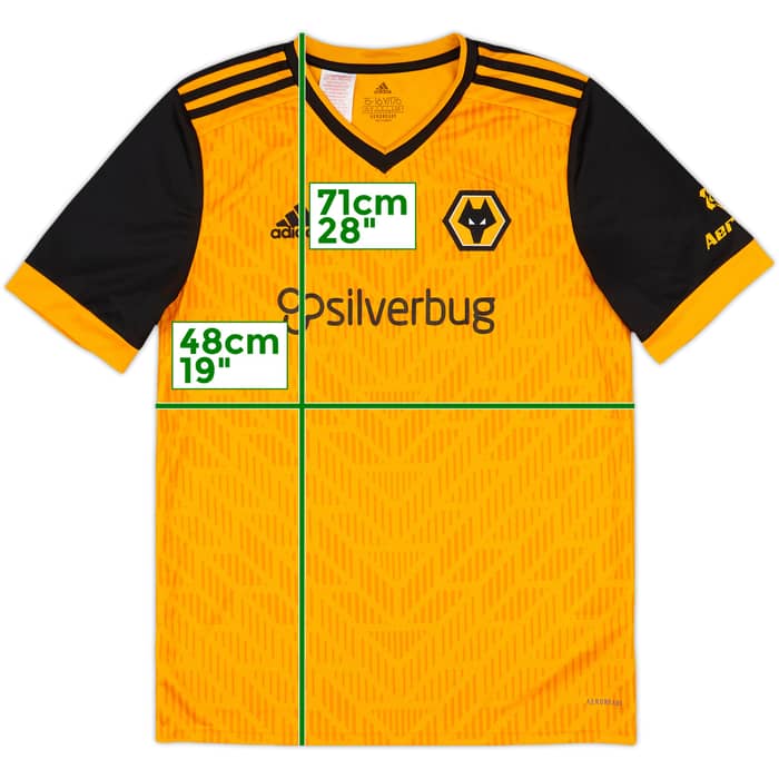 2020-21 Wolves Home Shirt - 7/10 - (XL.Boys)