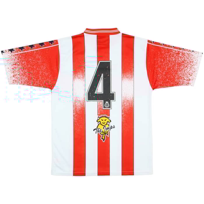 2001-02 Lincoln City Women's Match Issue Home Shirt #4