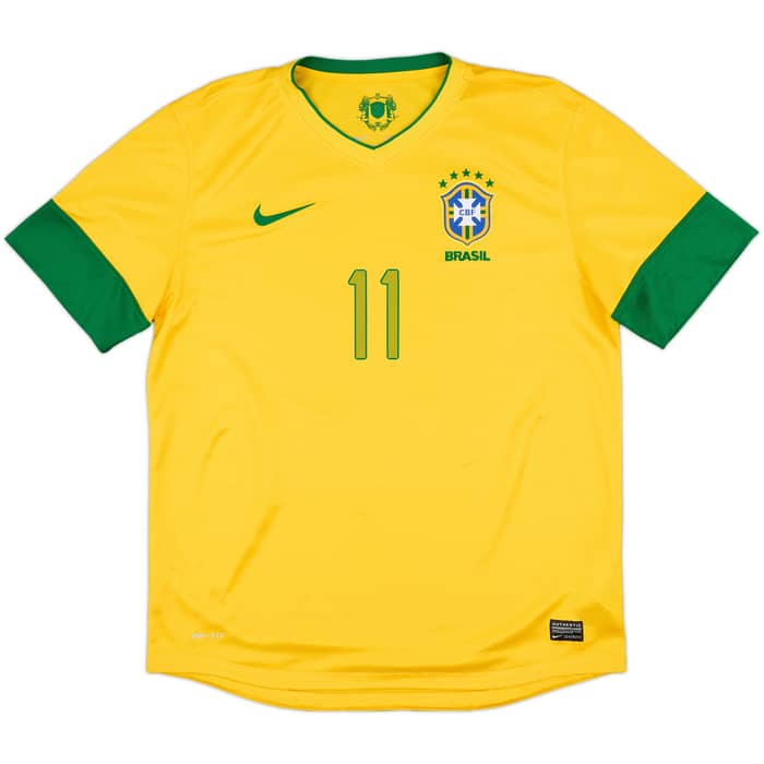2012-13 Brazil Home Shirt Neymar #11 - 7/10 - (L)