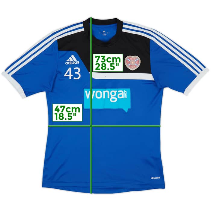 2013-14 Hearts adidas Player Issue Training Shirt #43 - 6/10 - (M)