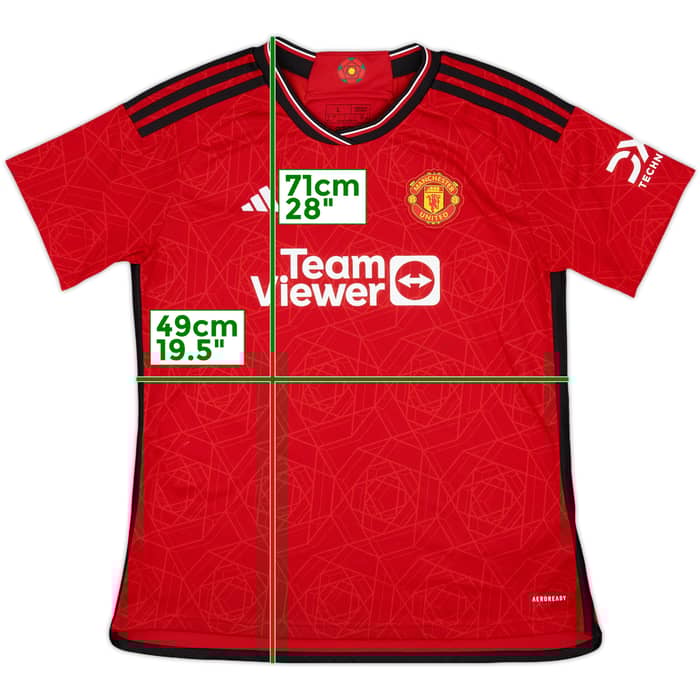 2023-24 Manchester United Home Shirt - 10/10 - (Women's L)