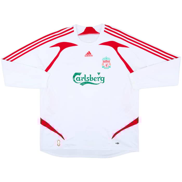 2007-08 Liverpool Away L/S Shirt Gerrard #8 - 8/10 - (XXL)