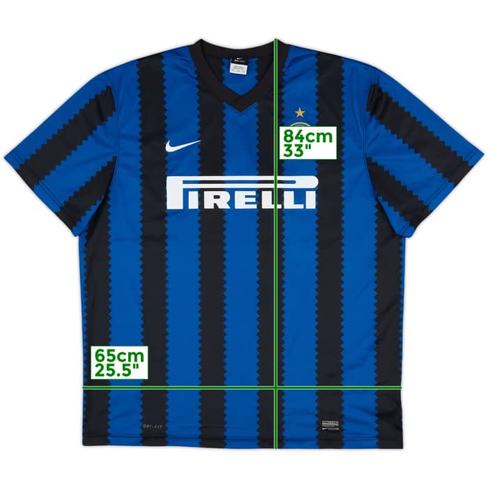 2010-11 Inter Milan Basic Home Shirt - 10/10 - (XXL)