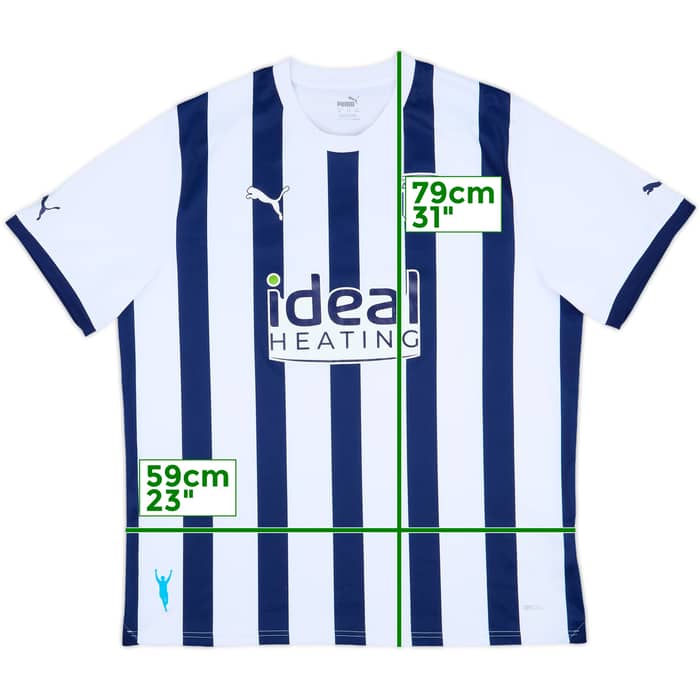 2023-24 West Brom Home Shirt - 9/10 - (XXL)