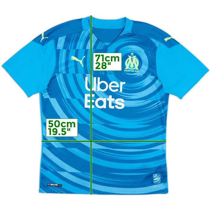 2020-21 Olympique Marseille Third Shirt - 10/10 - (M)