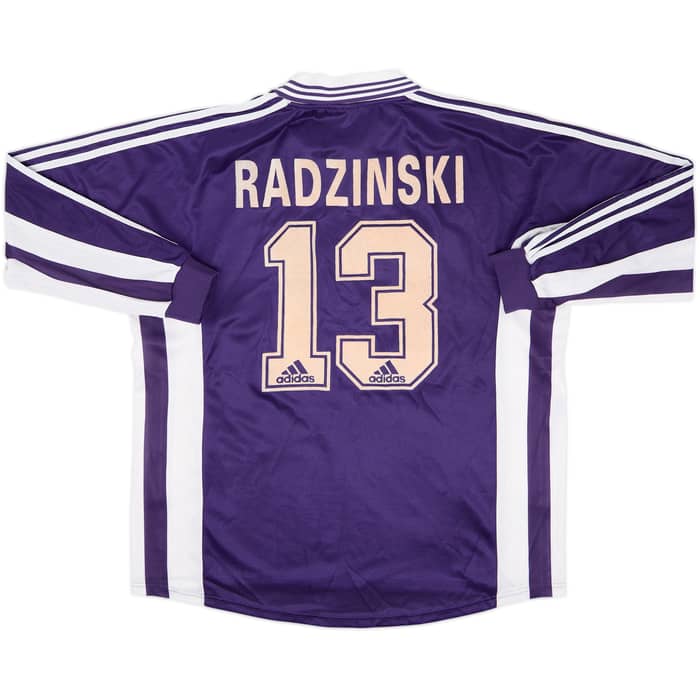 Camiseta de local de manga larga versión de partido del Anderlecht 1998-99 Radzinski #13