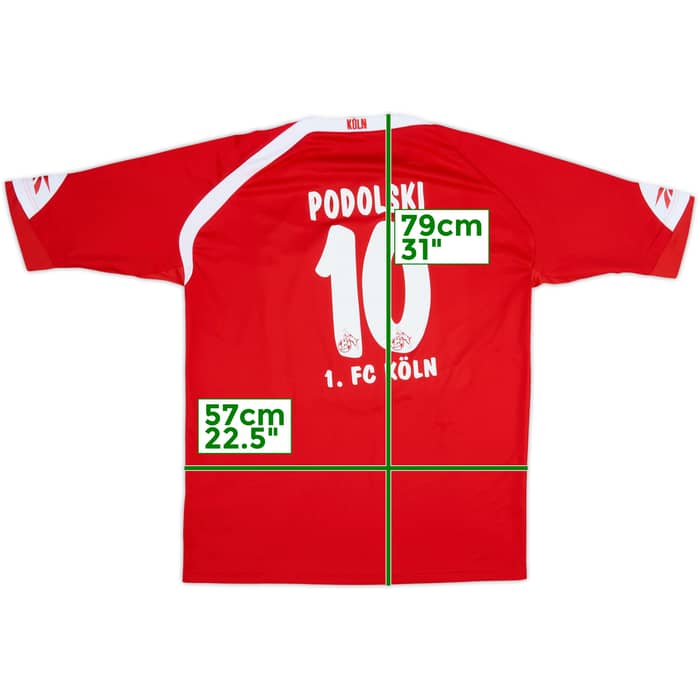 2009-10 FC Koln Home Shirt Podolski #10 - 7/10 - (3XL)