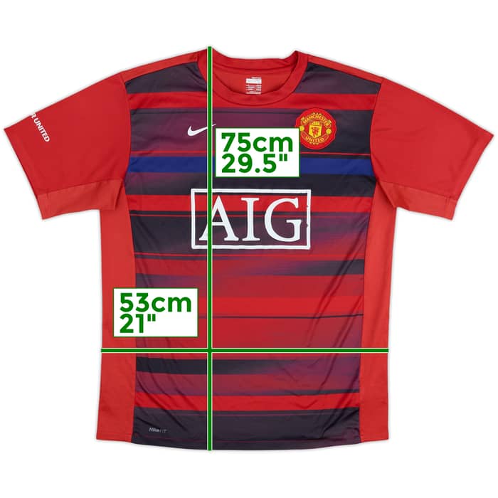2009-10 Manchester United NIke Training Shirt - 6/10 - (L)