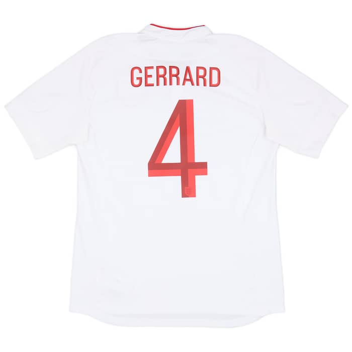 2012-13 England Home Shirt Gerrard #4