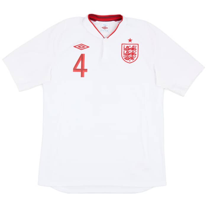 2012-13 England Home Shirt Gerrard #4