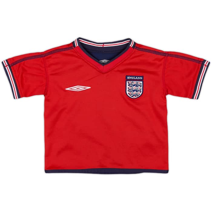 2002-04 England Away Shirt - 8/10 - (18-24 Months)